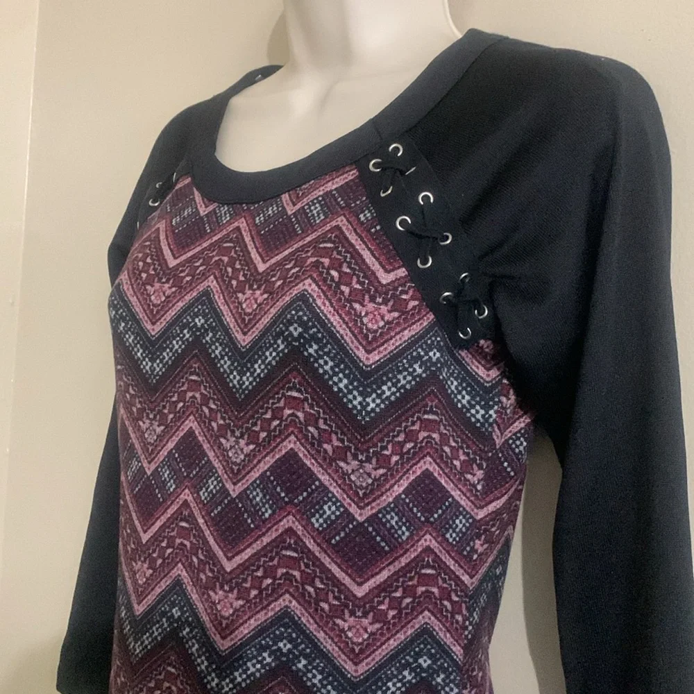 Three Pink Hearts Patterned dress small 79